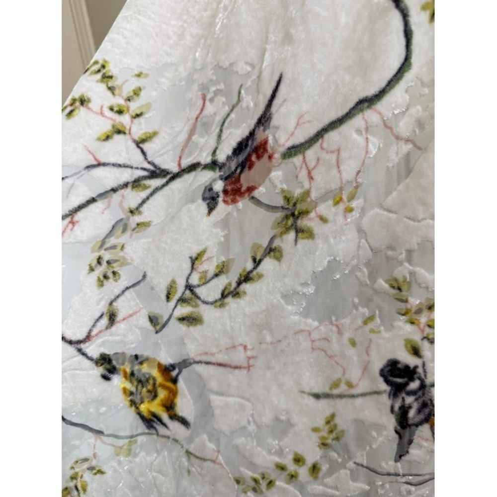 Bird & Branch Sheer Velvet Burnout Kimono Ivory Multi One Size S-XXL - Picture 9 of 14